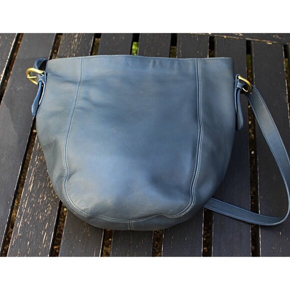 New, Unused Coach Vintage Item - Monterrey Hobo Bag 4027 in Denim Blue, 1990s - Picture 11 of 12